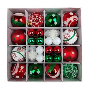 Juldekorationer 42st Ball Ornament Shatterproof Clear Plastic Decorative Balls Set for Xmas Tree Holiday Decor Hooks Incced 230905