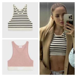 C Kvinnor Crop Tops T-shirt BRA-tankar Kvinnlig bomullsblandning Tank Shorts Designer Vest Yoga kostym sportkläder sport tee imaxbrand-8 cxg9511