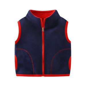 Colete grosso quente crianças colete para meninas velo colete criança menina colete infantil inverno outono sem mangas jaqueta crianças outwear meninos 230904