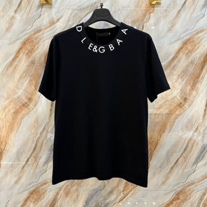 2023 Италия Милан Модельер D G Brand T Roomts Men Woman Luxury 100% хлопковые летние повседневные футболки одежда свободно дышащее движение с короткими рукавами