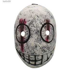 Máscaras de festa Legion Frank Máscara de látex ajustável para Dead by Daylight Halloween Cosplay Acessório Prop T230905