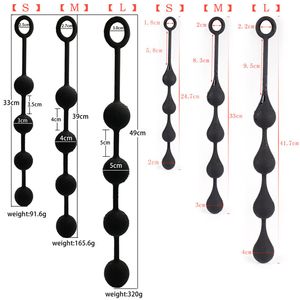 Anal Toys Beads Balls Butt Plug Woman Sex Tools for Dilator Adult Men Shop But Rubber Anus 230904