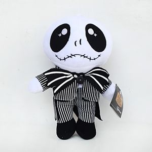 Bambole di peluche 25 cm The Nightmare Before Natal Jack Skellington principale mewah boneka tengkorak Jake lembut per anak anak hadiah 230905