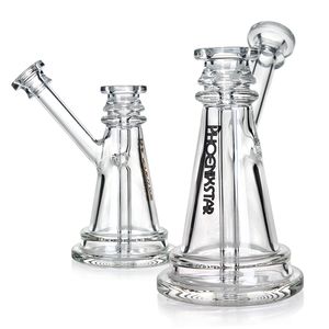 Phoenix 5 tum mini bubbler rigg glas bongs glasrör dab olje riggar glas arcline upprätt bubblare fabrik grossist