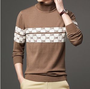 Męskie swetry mody designerski designerski koszula swobodny długi rękaw Bawełniany stały kolor rozciągający szczupły golf z kapturem pullover z kapturem