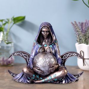 Dekorativa föremål Figurer 1st Mother Earth Art Statue Harts Craft Millennium Gaia Goddess Outdoor Sculpture Garden Decoration Holiday Gift 230905