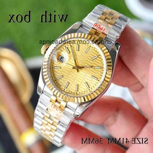 Men Watch Women Roes Gold Automatic Mechanical Designer Watches Striped Dial Size 41mm 36mm Sapphire Glass Waterproof Luminous Luxury Pattern Watch Gwvs 8OB9