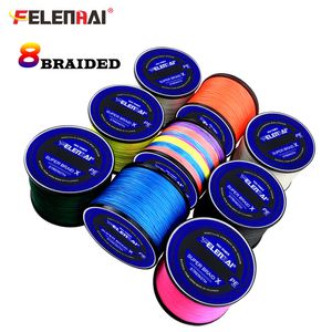 Braid Line Felenhai 8 Strands 300M 500M Multicolor Multiclor Sea Sea Saltwater Carp Carp Surf Boat Wive 100 Pe 20100 lebs 230904