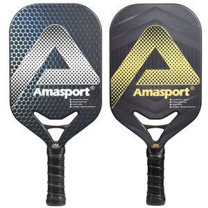 Raquetes de squash AMASPORT Edgeless Pickleball Paddle 13mm Fibra de Carbono Pickleball Dura Edge USAPA Standard 230904