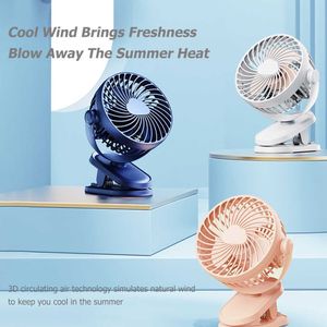 Raffreddatori d'aria portatili Mini ventilatore portatile con clip USB Ventilatore elettrico comodo e ultra silenzioso Studente portatile di alta qualità Carino piccolo Ventilatore di raffreddamentoL2030905