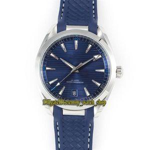 SSS Factory Aqua Terra 150m Series 220 12 41 21 03 001 Blue Dial 8900 Mechaniczne automatyczne zegarki męskie 316L-Steel Case Sport WATC286G