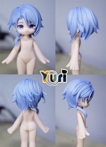 Dolls Game Genshin Impact Kamisato Ayato Handmade OB11 OB22 Färgad hårmodellhuvud Cosplay Cute C 230904