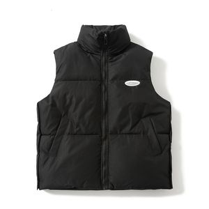 남성용 조끼 leadible stand collar vest men 가을 겨울 따뜻한 민소매 재킷 재킷 웨이스트 코트 남성 조끼 캐주얼 코트 남성 230904