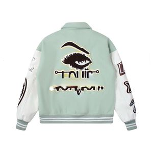 1V Trench Coats Designer Jacket Men Women Sweatshirt Classic Embroidery Varsity Jackets Luxury Clothing Woolen Coat High Version Men's Jacket