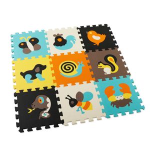 Play Mats 30*30*1cm Cartoon Animal Pattern Play Mats Puzzles EVA Foam Floor Pad For Children Baby Play Gym Crawling Mats Toddler Carpet 230905