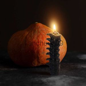 Decorazione per feste Forma spina dorsale creativa Candela profumata Horror Corpo umano Decorazioni per la casa Candela Decorazione di Halloween Candele aromatiche decorative nere x0905 x0905