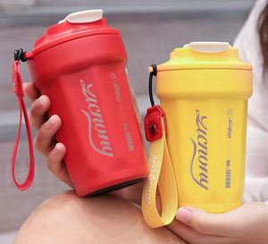 Designer Coffee cup 316 stainless steel vacuum color spray office cup Outdoor travel cup Car water 480ml double wall insulated accompanying cup