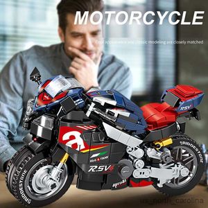 Blöcke Stadt Motorrad Modell Bausteine Speed Racing Auto Moto Fahrzeug Motorrad Bau Spielzeug Für Kinder Geschenk R230905