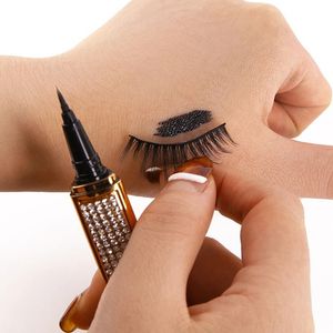 Lidschatten-Liner-Kombination, 2-in-1, selbstklebender Wimpern-Eyeliner-Stift, langlebig, kein Kleber, nicht magnetisch, schnell trocknend, zum Aufkleben der Wimpern, Eyeliner-Stift 230904