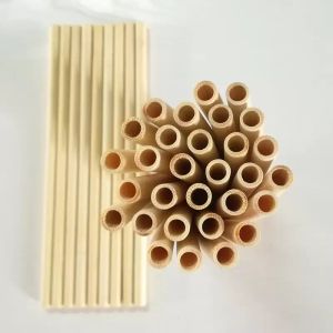 Natürliche Bambus-Trinkhalme, umweltfreundlicher, nachhaltiger Bambus-Strohhalm, wiederverwendbarer Trinkhalm für Party-Küche, 20 cm ZZ