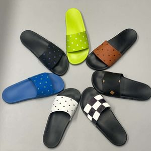 Дизайнерские шлепанцы, сандалии, резиновые шлепанцы, классические тапочки на платформе, пляжные тапочки с коробкой NO465