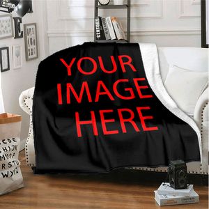 Blankets DIY Pictures Custom blanket Fashion Flannel Blanket children Christmas gift and Birthday gift blanket Warm soft sofa bed blanket 230904