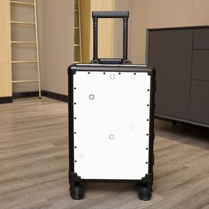 Luxury Designer Suitcase Bagaż z kołami Women Valise Aluminium walizki Modna torba podróżna dla mężczyzn 4-rollenowe torby wózka 240115