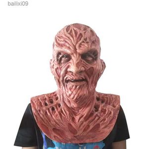 Party Masks Clown Freddy Scary Mask Horror Zombie Disguise Halloween Props Latex Carnival Freddy Krueger Cosplay Anime Gloves Mask for Face T230907