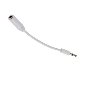 Kort AUX -kabeluttag 3,5 mm hane till kvinnlig ljudförlängningshögtalare Kabeltråd för hörlurar Telefon PC Extender Cord