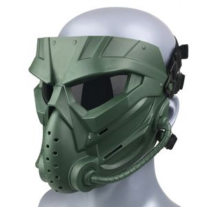 Partymasken Outdoor-Reitmaske WearResistant Tactical CS Cosplay Halloween Vollgesichtsmaske mit AntiFog-Gläsern Kostenlose Fracht 230904