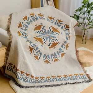 Filtar filt mjuk vintage soffa kast bohemisk stol täcke handduk bomull tapestry bordduk familj dekoration boho stil festival gåva 230904