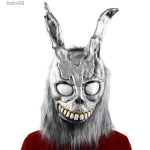Party Masks Deluxe Donnie Darko Overhead Latex Mask Frank The Bunny Horror Masks Animal Costume Accessories T230905