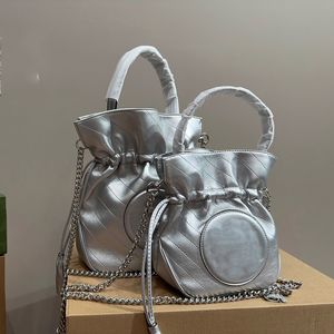 Blessing Chain Bag Bucket Bag Damen Mini Totes Quasten Kordelzug Hangbag Damen Tote Bag Umhängetasche Umhängetaschen Leder Geldbörse Interconnected Classic Letter Pouch