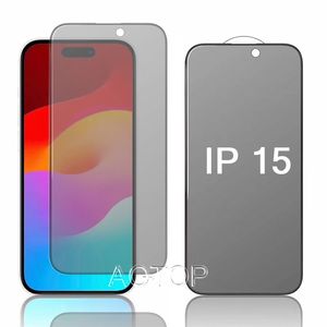 Privacy Glass Screen Protector Tempered Glass Anti-Spion för iPhone15 14 13 12 Mini 11 Pro Max XR XS X 7 8 Plus