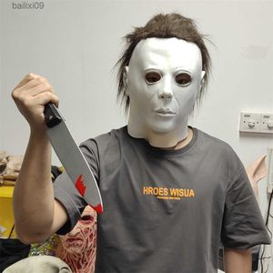 Party Masks Halloween Horror Killer Monster Cosplay1978 Michael Myers Costume Head Zestaw lateksu pełna maska ​​na głowę T230905