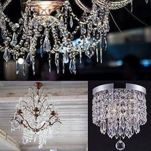 Decorações de Natal 60 pcs Transparente Acrílico Cristal Garland Pendurado Bead Cortina Festa de Casamento Celebração Decoração Árvore de Natal Pingente 230904