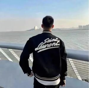 Jesienne zimowe kurtki dla mężczyzn Saint Baseball Jacket Women Laurent Płaszcz Męskie Ubranie