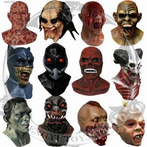 Maschere per feste in lattice Costume di Halloween in testa Fatto a mano Horror Vampire Zombies Goonies Maschere T230905