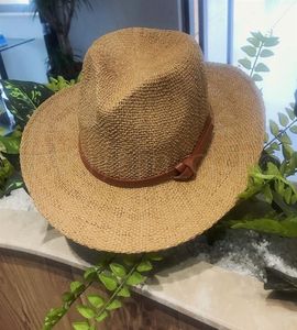 Men Wide Brim Straw Hat Outdoor Fashion Woman Woven Travel Beach Sun Hat Causal Fedora Panama Hats LJTTA6086116965