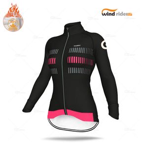 Camicie da ciclismo Top Abbigliamento da ciclismo invernale Maglia a maniche lunghe Pile termico Donna MTB Uniforme Abbigliamento da bici da strada 230904