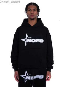 Herren Hoodies Sweatshirts Herren Jacken NOFS Y2K Hoodie Harajuku Brief Grafik Druck Lose Sweatshirt Punk Rock Gothic Kleidung Tops Streetwear 230619 T230905