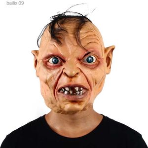 Parti Maskeleri Yetişkin Gollum Maske Filmi Cosplay Costume Props Cadılar Bayramı Fantezi Elbise Parti Korku Maskeleri Festivali Hediye T230905