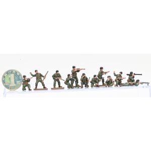 Dolls 10st 172 Skala World War II Combination US 12 Soldier Figure Model Toy Diy Scene Doll Prydnad 230904