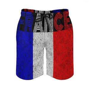 Herren-Shorts, Strand, Anime, kausal, Frankreich-Flagge, Vintage-Stil, Retro-Geschenk, atmungsaktiv, schnell trocknend, einzigartig, Basketball, verstellbar, D