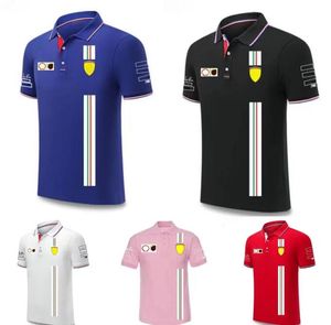 Nuova maglietta polo da uomo a maniche corte F1 Racing, stesso stile personalizzato