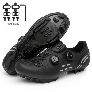 Cykelskor MTB Cykling Sneaker With Cleats Män Kolsport Speed ​​Cykelskor Kvinnor Mountain Racing Flat SPD Road Cycling Footwear 230904