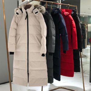 Down Jacket Women Winter Coats Parkas Classic Outdoor Cold and Warm Thick With Map Embroidery Long Trench Coat Högkvalitativ Durabl340e