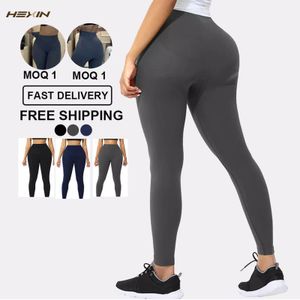 Cintura barriga shaper sem costura para mulheres alta bunda levantamento das mulheres leggings ginásio esporte treino yoga calças jogging calça gradiente 230904