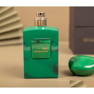 Solid parfym designer märke prive green malachite per 100 ml bra lukt lång tid lämnar kropp dim snabb fartyg 1 droppleverans hälsa dh1nt