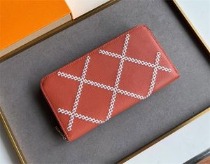Designer women wallets Zippy purses flower letter Vernis card holder ladies fashion long slim zipper money clutch bags with box high-quality #811A